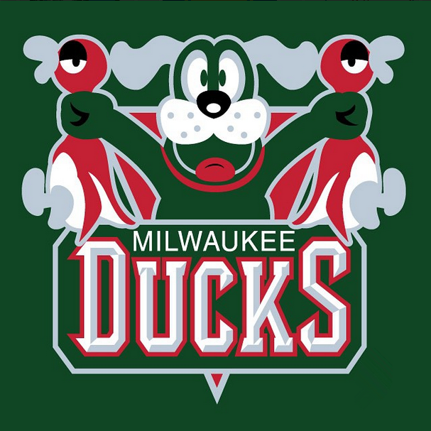 Milwaukee Ducks logo DIY iron on transfer (heat transfer)